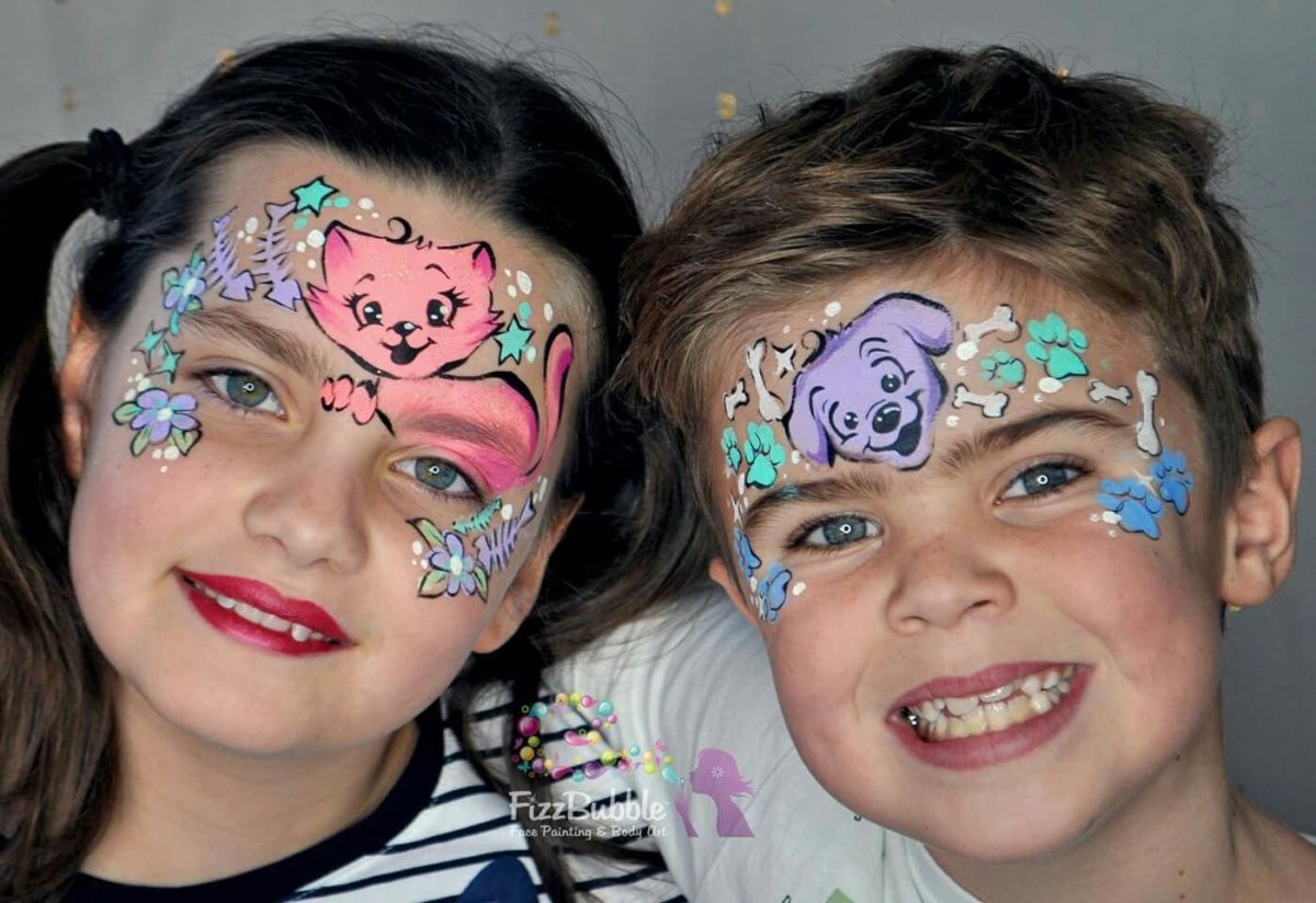 Летний аквагрим для детей