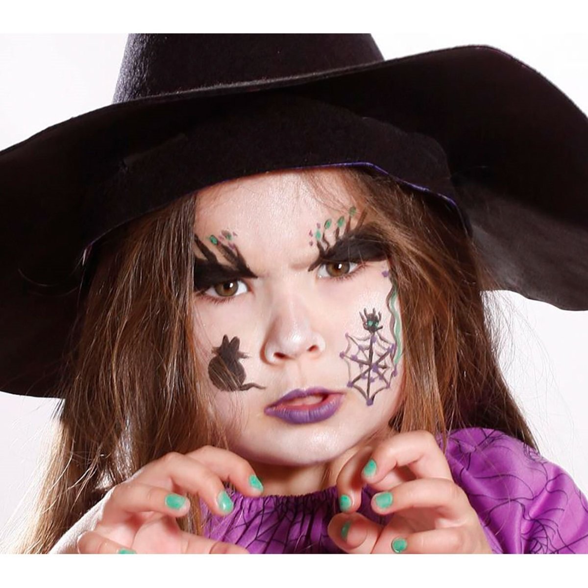 Грим ведьмы для детей