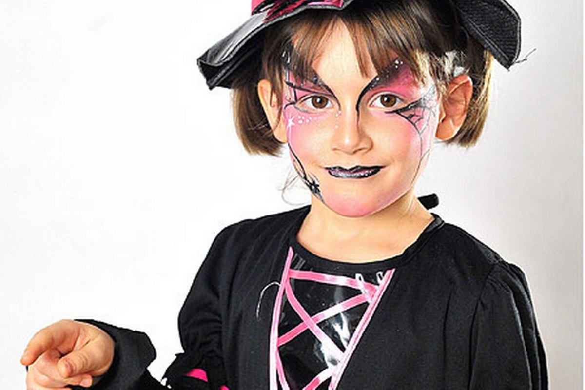 Макияж для ведьмочки ребенку