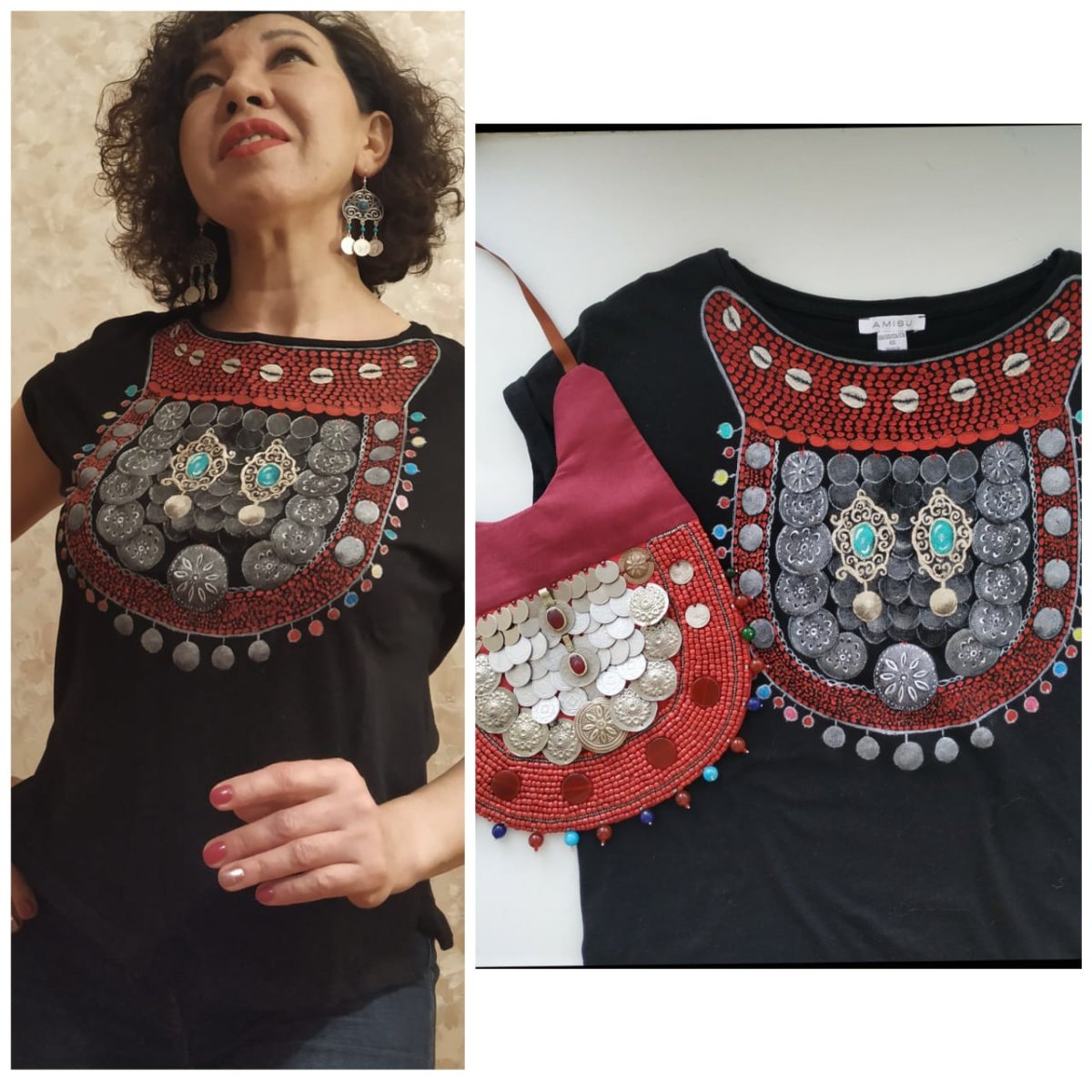 Башкирские нагрудники тушелдерек