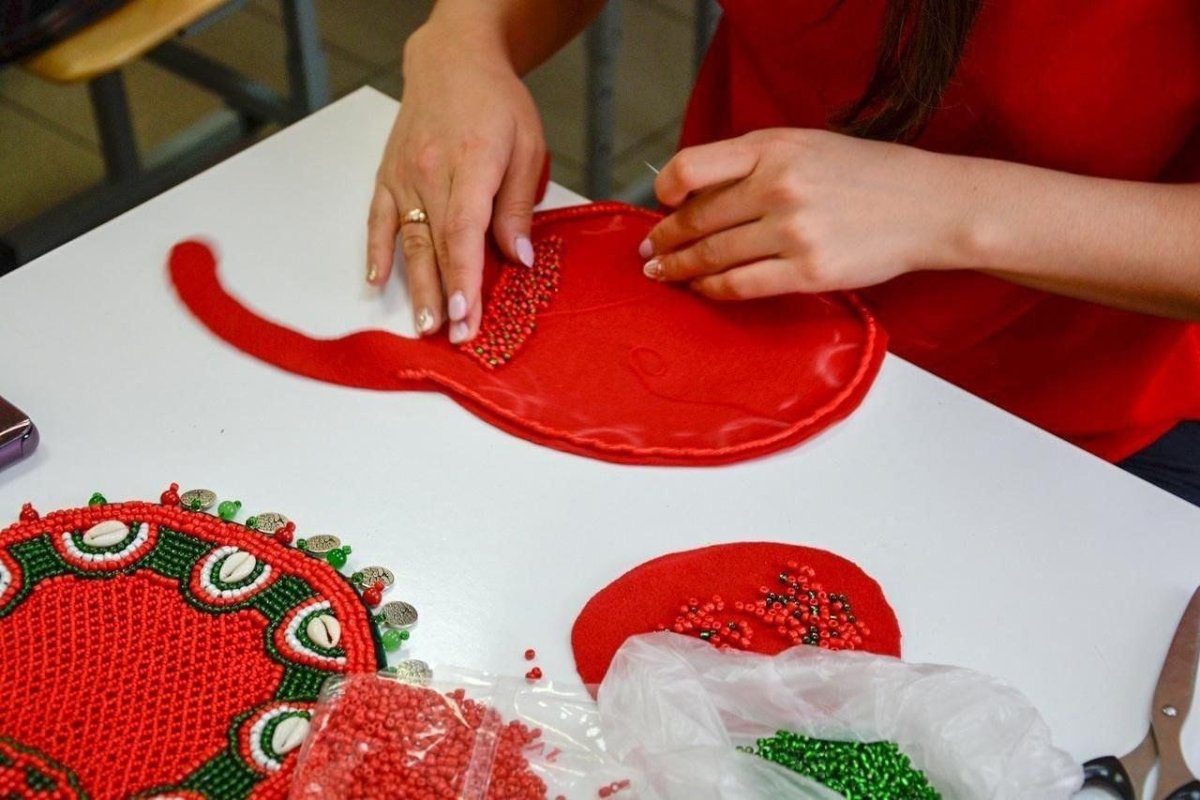 Мастер класс Башкирский нагрудник