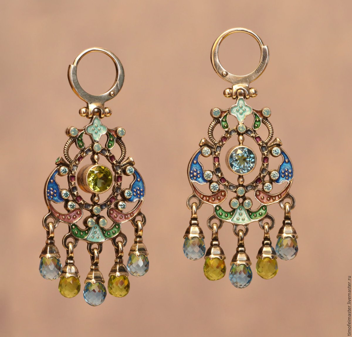 Византийские серьги лунницы