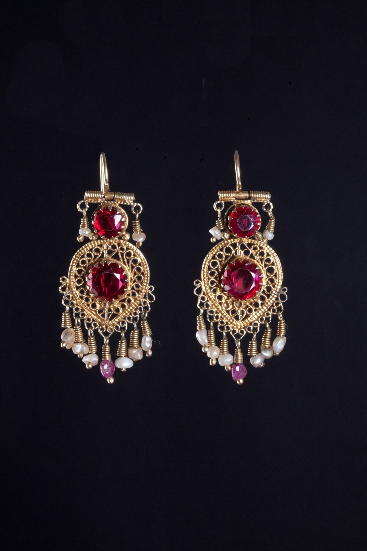 Серьги шибирма золота