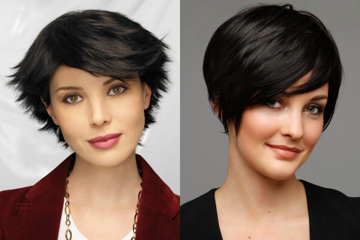 Стрижка Гарсон с асимметрией