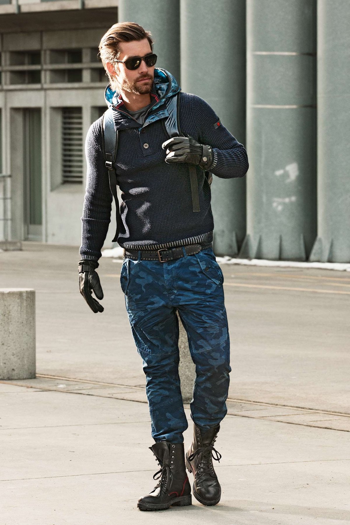 Милитари Кэжуал стрит стайл мужчины