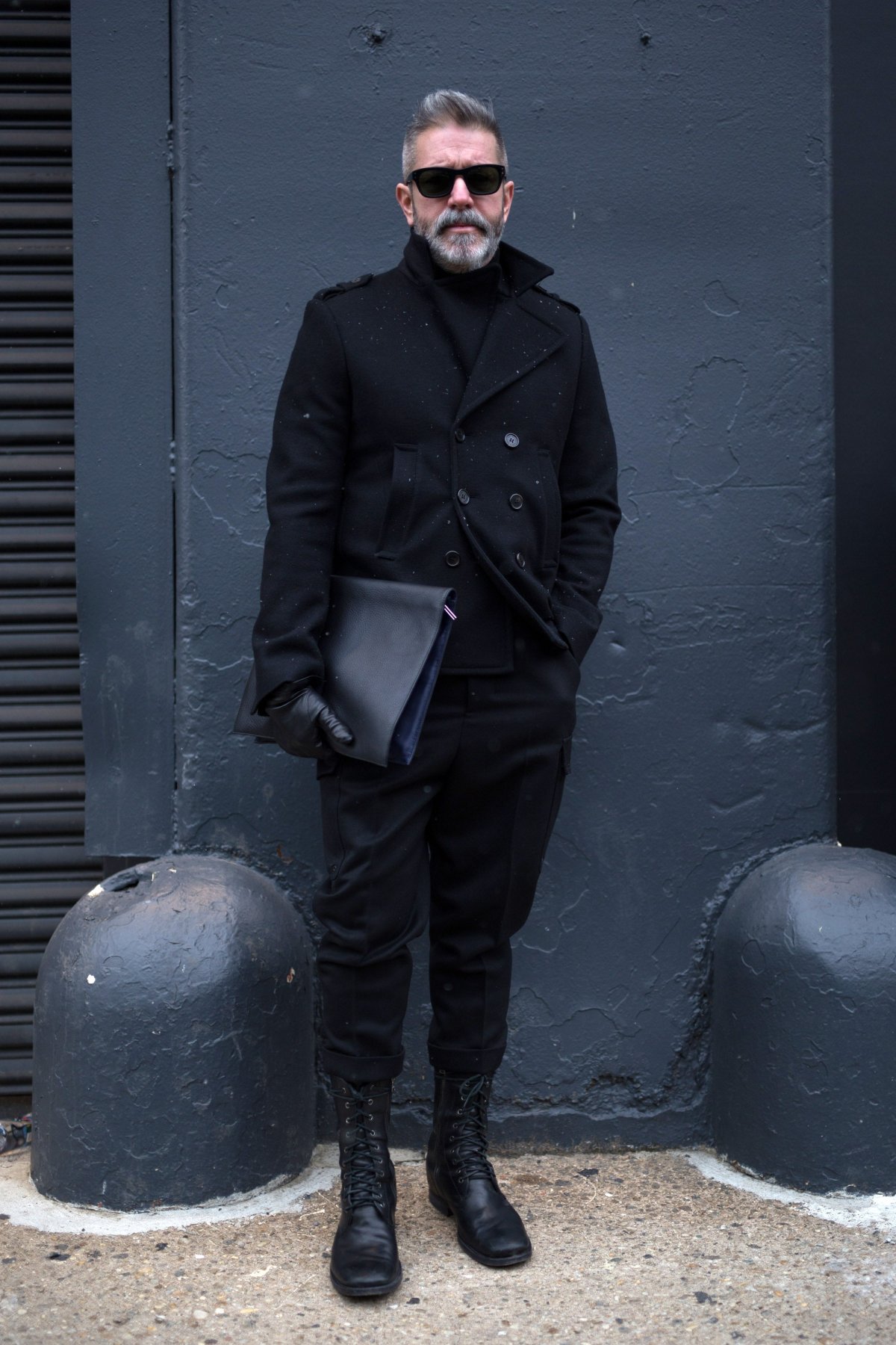 Пальто с берцами мужские