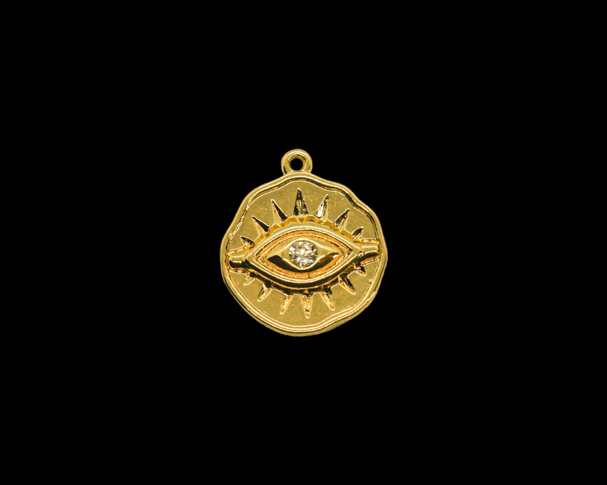 Кулон глаз золото