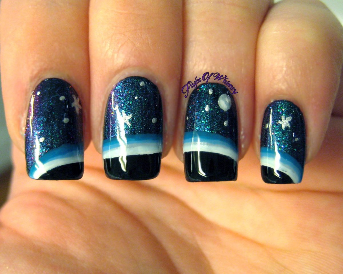 Маникюр ночь