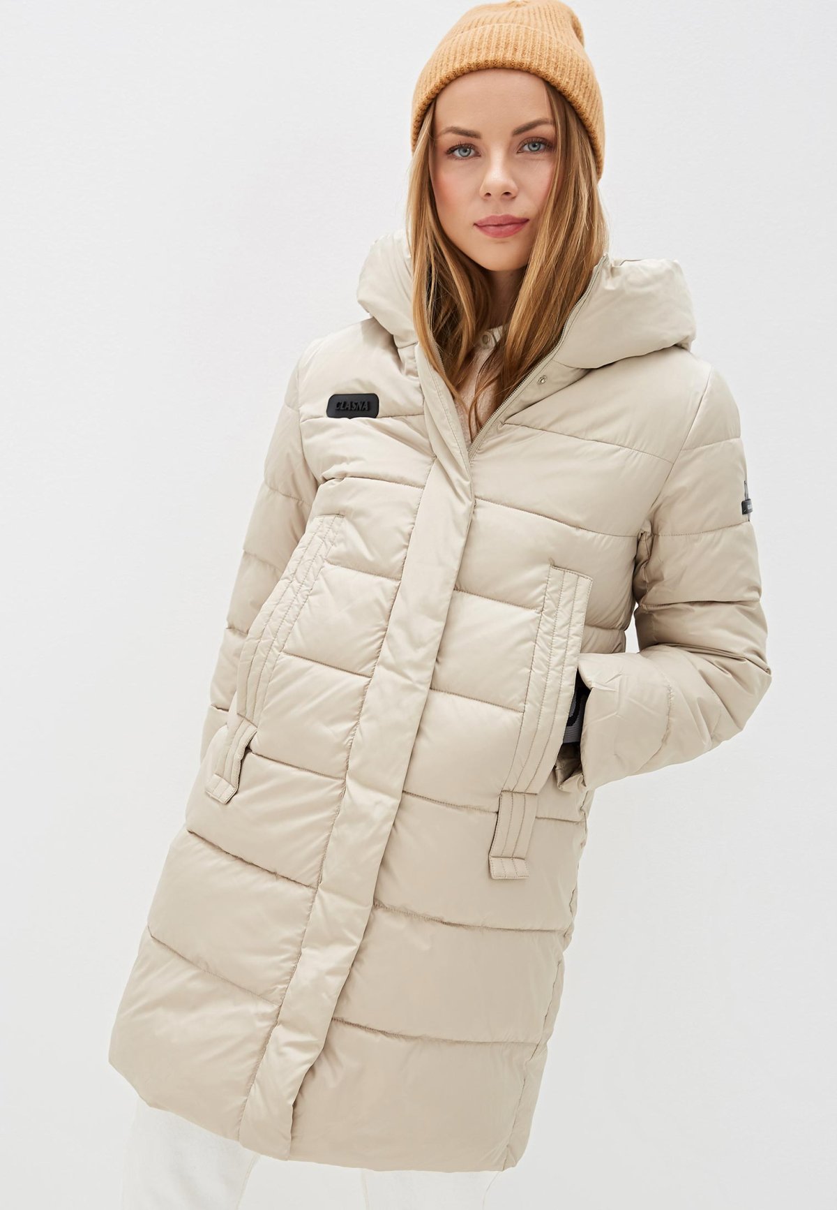 Пуховик Clasna женский зима cl016ewdiam8