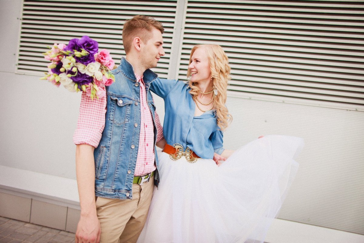 Свадьба в стиле джинс