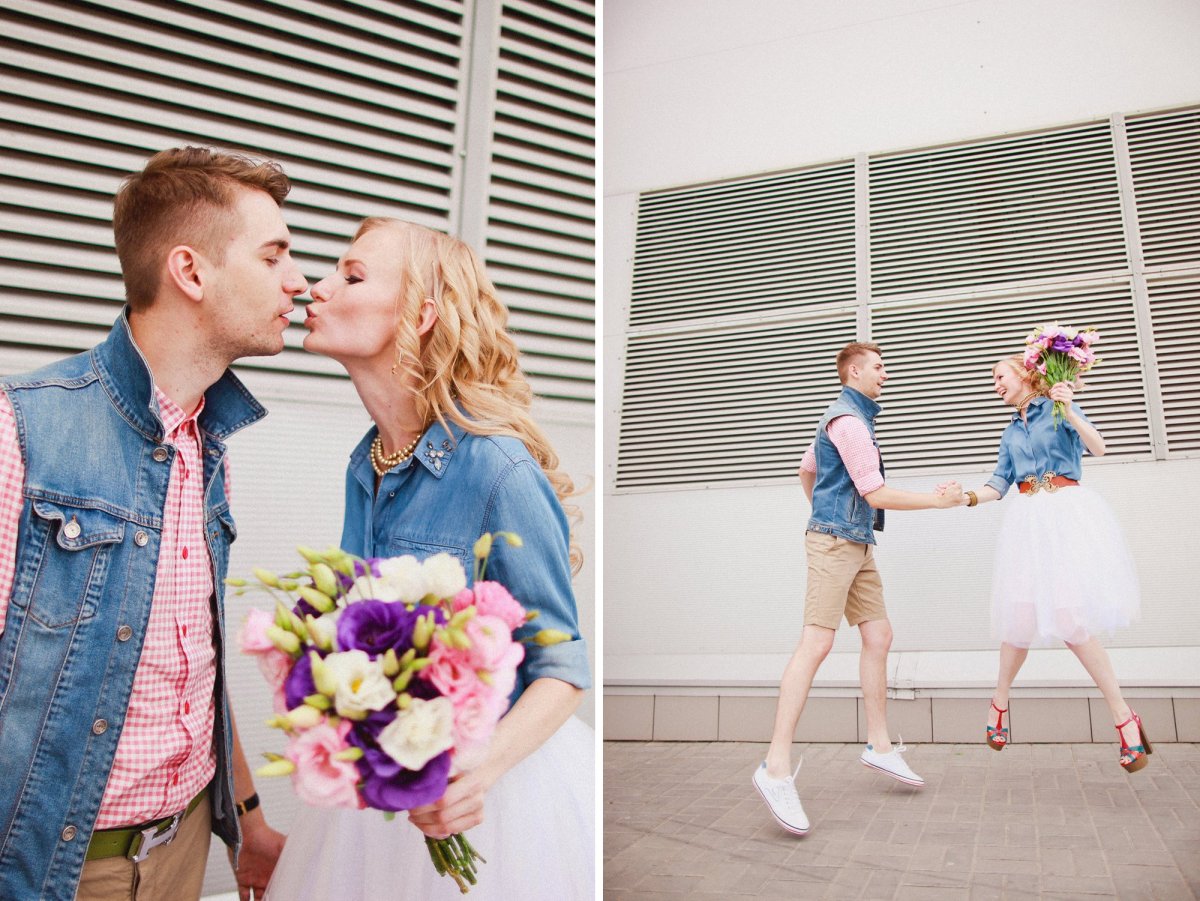 Креативный свадебный образ