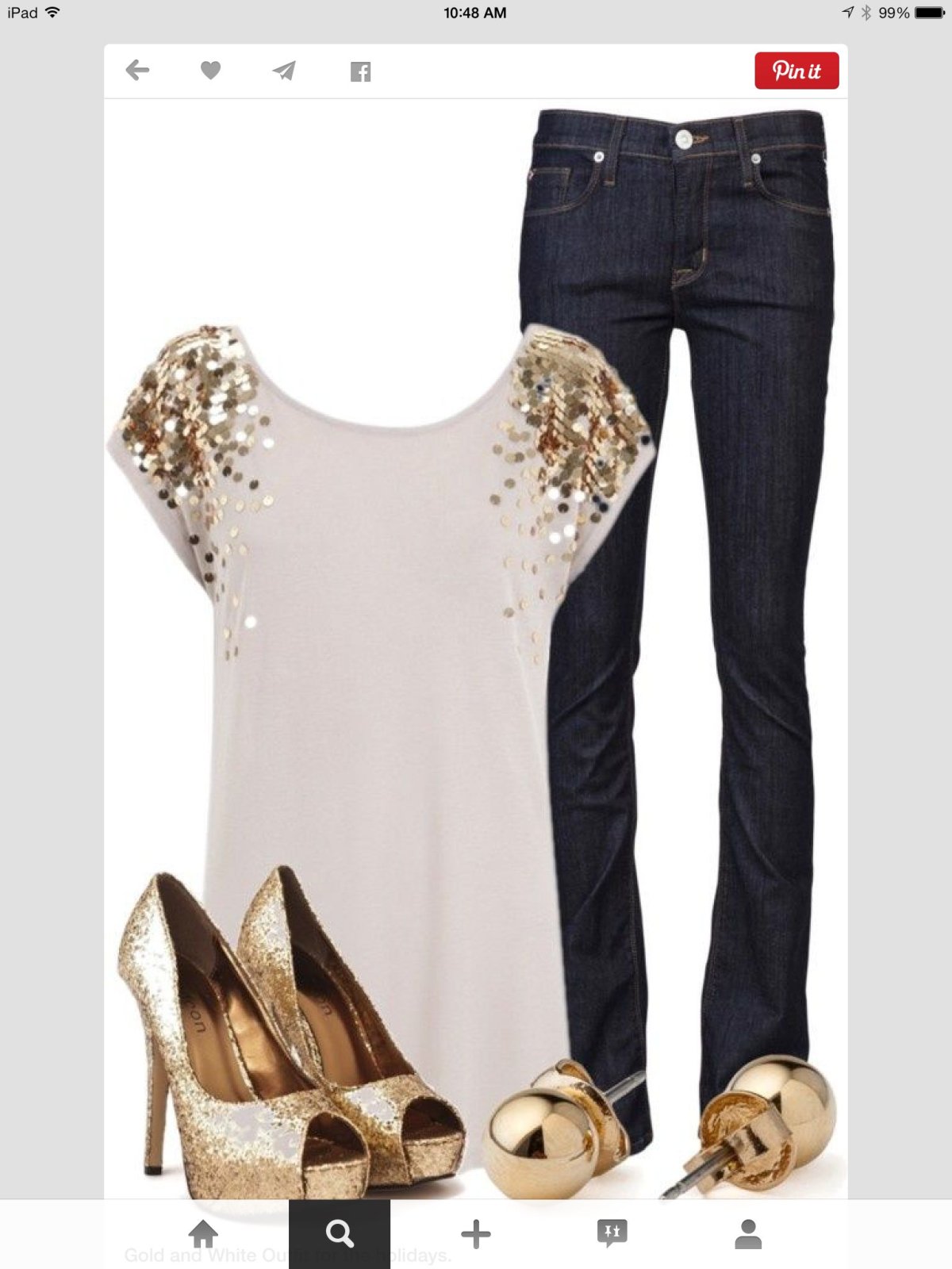 Лук для новогодней вечеринки